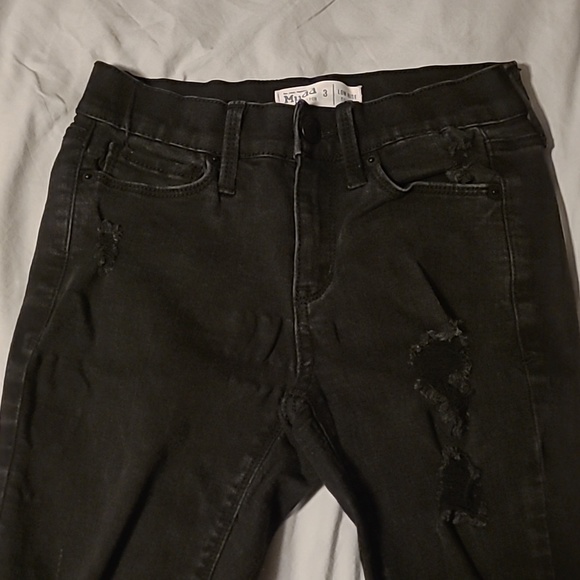 Black size three low rise Mudd jeans - Picture 4 of 7